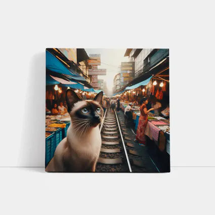 Siamese Cat at Bangkok Thailand Street Market