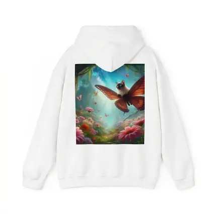 Siamese Cat Butterfly Wings Fantasy Forest