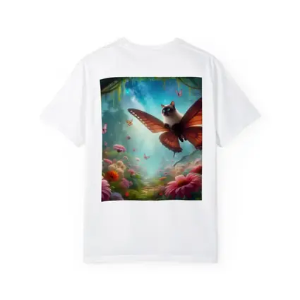 Siamese Cat Butterfly Wings Fantasy Forest