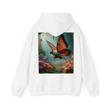 Siamese Butterfly Cat Flying Enchanted Forest
