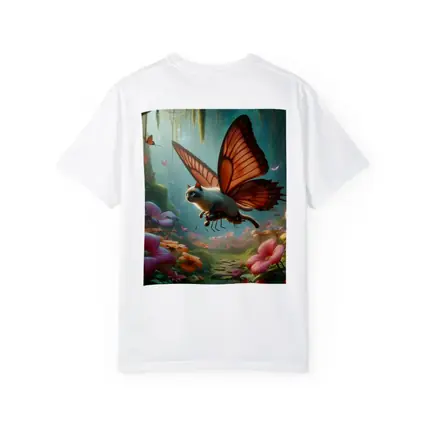 Siamese Butterfly Cat Flying Enchanted Forest