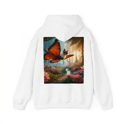 Siamese Cat Butterfly Wings Fantasy Forest