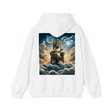 Siamese Cat Wizard Throne Above Clouds