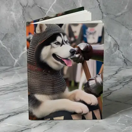 Siberian Husky Knight Chainmail Medieval Battle