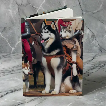 Siberian Husky Dogs Medieval Knights Fantasy