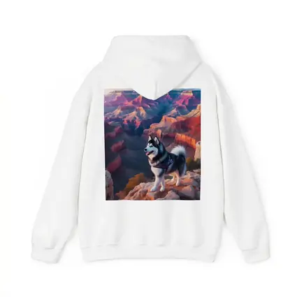 Siberian Husky Standing Grand Canyon Overlook
