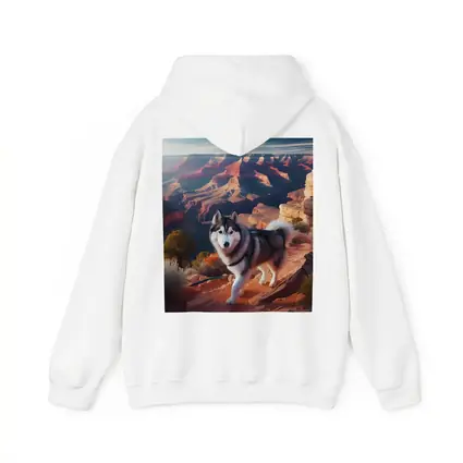 Siberian Husky Grand Canyon Desert Landscape