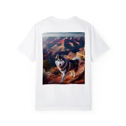 Siberian Husky Grand Canyon Desert Landscape