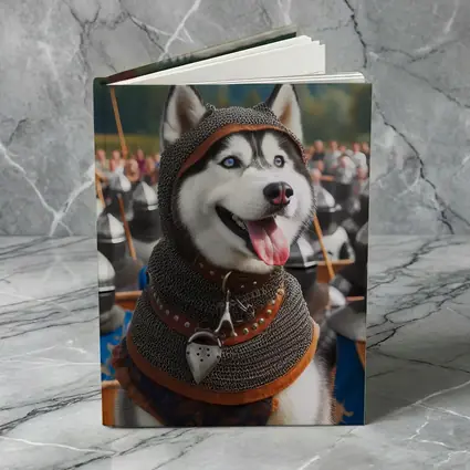 Siberian Husky Knight Chainmail Medieval Army