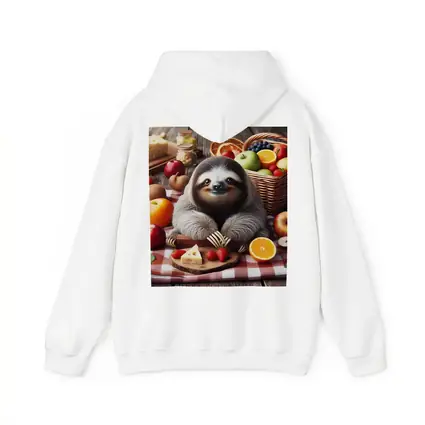Cute Sloth Picnic Fruits Cheese Basket