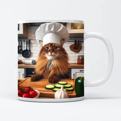 Somali Cat Chef Hat Kitchen Cooking