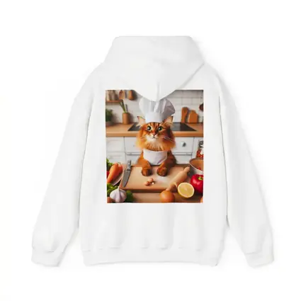 Somali Cat Chef Cooking in Kitchen