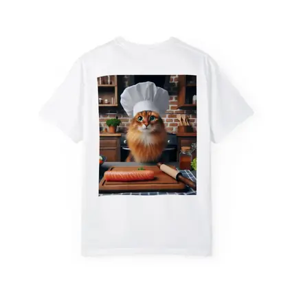 Somali Cat Chef Cooking Kitchen Scene