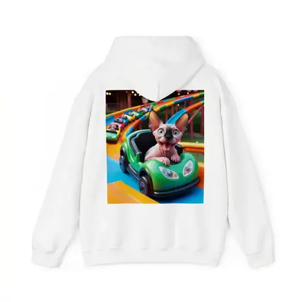 Sphynx Cat Riding Roller Coaster Amusement Park