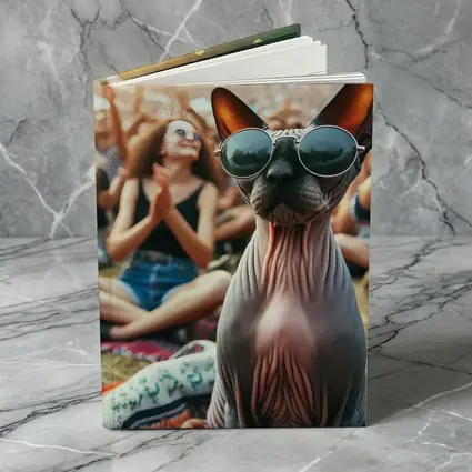 Sphynx Cat Sunglasses Music Festival Crowd