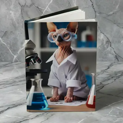 Sphynx Cat Scientist Lab Coat Laboratory