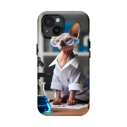 Sphynx Cat Scientist Lab Coat Laboratory