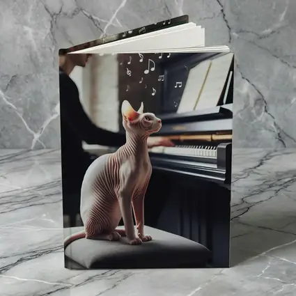 Sphynx Cat Listening to Piano Music