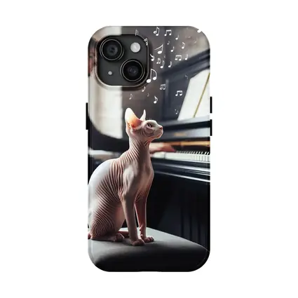 Sphynx Cat Listening to Piano Music