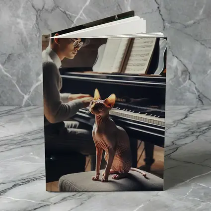 Sphynx Cat Listening To Piano Music