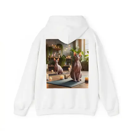 Sphynx Cats Relaxing in Cozy Yoga Studio