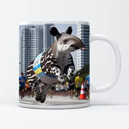 Baby Tapir Running City Marathon Race