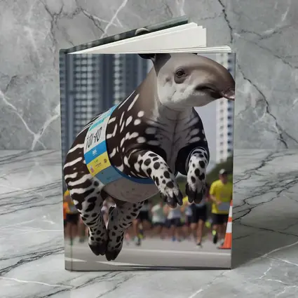 Baby Tapir Running City Marathon Race