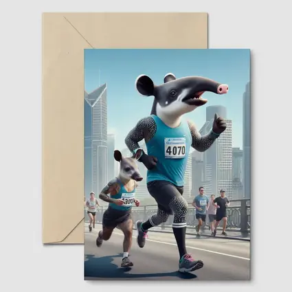 Tapir And Badger Running City Marathon