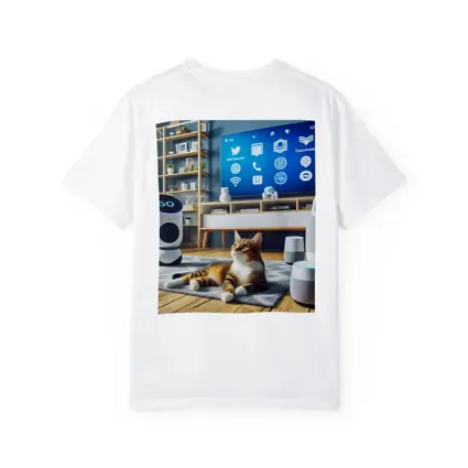 Tabby Cat Smart Home Living Room