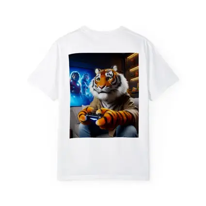 Tiger Gaming Controller Couch Neon Room