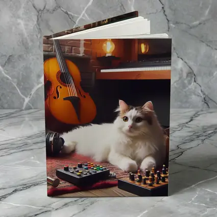 Turkish Van Cat Music Room Cozy Interior