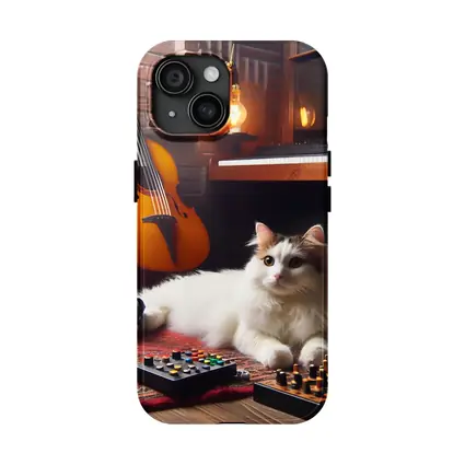 Turkish Van Cat Music Room Cozy Interior