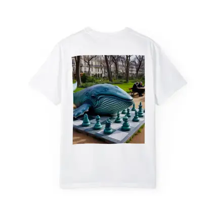 Blue Whale Chess Sculpture Paris Park