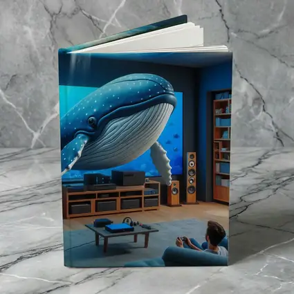 Blue Whale Art Living Room Ocean Scene