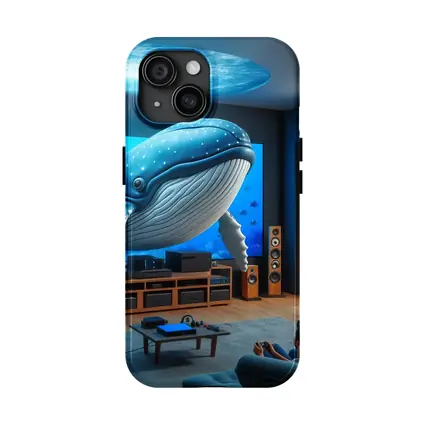 Blue Whale Art Living Room Ocean Scene