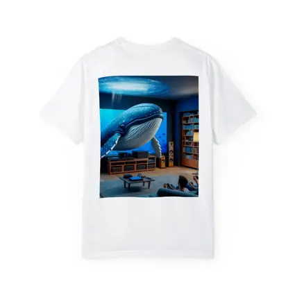 Blue Whale Art Living Room Ocean Scene