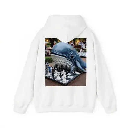 Whale Playing Chess In City Park