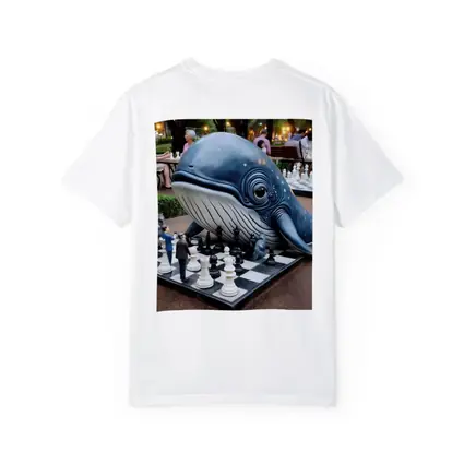 Whale Playing Chess In City Park