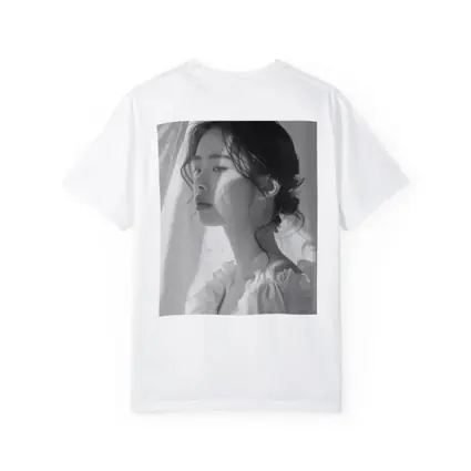 Asian Woman Portrait Black and White Art
