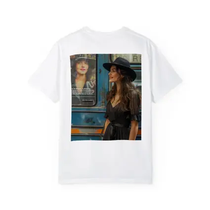 Woman Black Dress Hat Urban Street Style