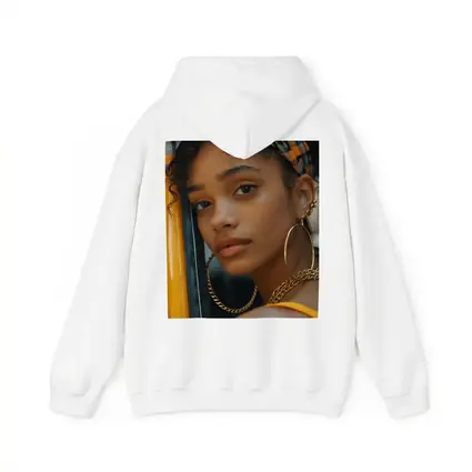 Young Woman Gold Jewelry Urban Street Style