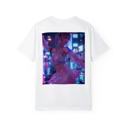 Anime Girl Neon City Night Dance
