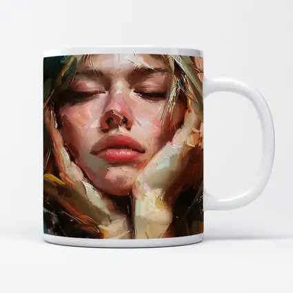 Woman Portrait Oil Painting Expressive Brushstrokes
