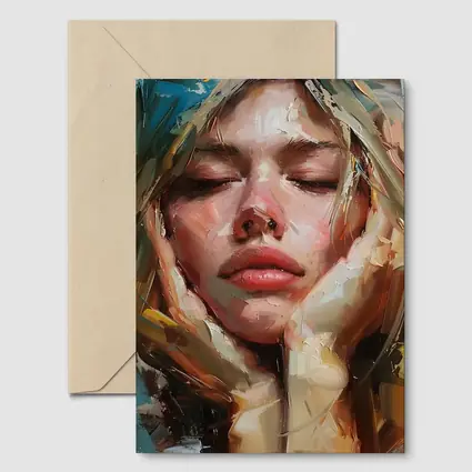 Woman Portrait Oil Painting Expressive Brushstrokes