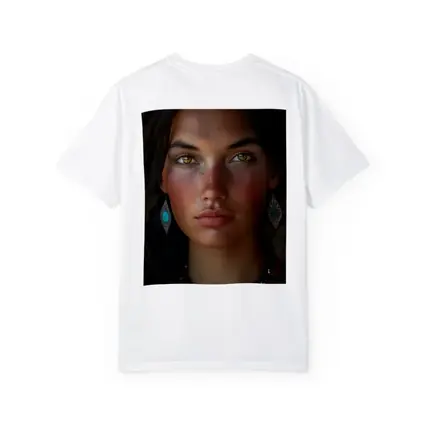 Young Indigenous Woman Portrait Golden Eyes