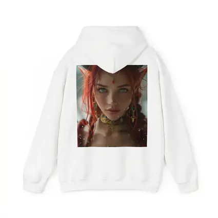 Red Haired Fantasy Elf Warrior Portrait Art