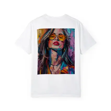 Bold Woman Portrait Colorful Abstract Painting Art