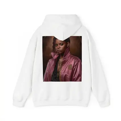Young Woman Pink Satin Jacket Portrait Art