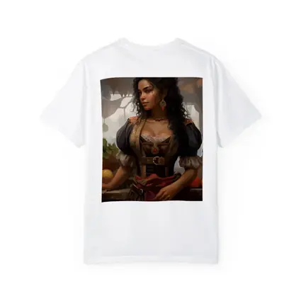 Fantasy Woman Merchant Market Digital Art