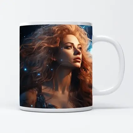 Fantasy Woman Portrait Cosmic Starry Night